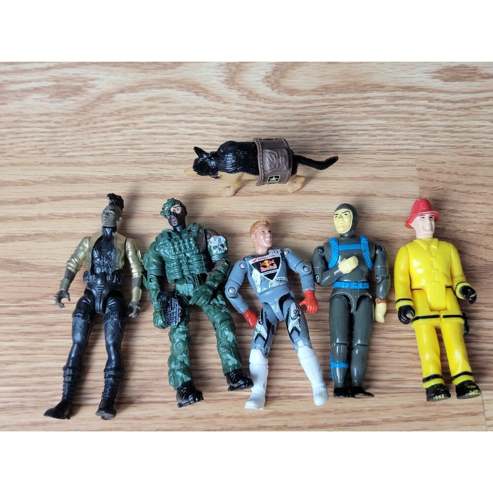 Mixed lot of 5 Vintage Action Figures Collectible Action Figurine 3.5" - 4"